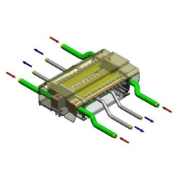 Διακλαδωτήρας ράγας 4P 160A TEKNOMEGA RPQ1016 αυτοσβηνόμενο σύμφωνα με UL94-V0 Διακλαδωτήρας ράγας 4P 160A TEKNOMEGA RPQ1016 αυτοσβηνόμενο σύμφωνα με UL94-V0