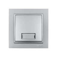 Μπουτόν επιγραφής Mono Electra ασημί Despina Metallic
