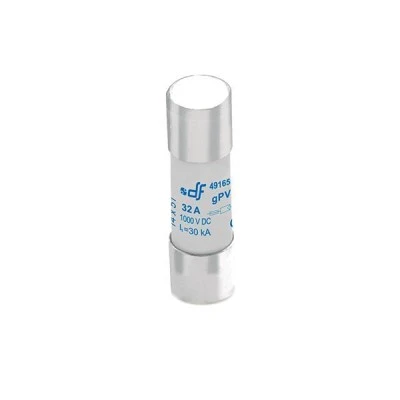 Ασφάλεια κυλινδρική 491655 (φυσίγγιο) 14Χ51mm 32A 1000V DC gpV για φωτοβολταϊκά συστήματα Ασφάλεια κυλινδρική 491655 (φυσίγγιο) 14Χ51mm 32A 1000V DC gpV για φωτοβολταϊκά συστήματα