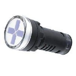Ενδεικτική λυχνία led 2 χρωμάτων (σταυρός) κόκκινη-πράσινη πόρτας πίνακος 230VAC Φ22mm ND16-22W/G Xi
