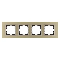 Πλαίσιο τετραπλό τιτάνιο MONO ELECTRIC style aluminium για οριζόντια ή κάθετη τοποθέτηση