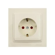 Πρίζα σούκο ασφαλείας Mono Electric κρεμ σειρά Despina