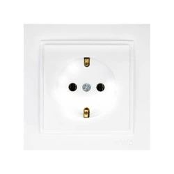 Πρίζα σούκο λευκή Mono Electric σειρά despina