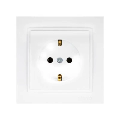 Πρίζα σούκο λευκή Mono Electric σειρά despina