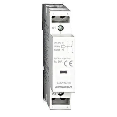Ρελέ ισχύος ράγας Schrack BZ326437ME 20A 2NO 230VAC 1M μονοπολικό