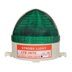 Φανός στατικός flasher LED 10W 24VDC πράσινος με ύψος 103mm και διάμετρο Φ53mm LTE5072