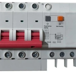Ρελέ διαρροής ρεύματος + A/A 4Χ63Α 30mA EL.TECH τύπου ΑC EXB3LE-63 Ρελέ διαρροής ρεύματος + A/A 4Χ63Α 30mA EL.TECH τύπου ΑC EXB3LE-63