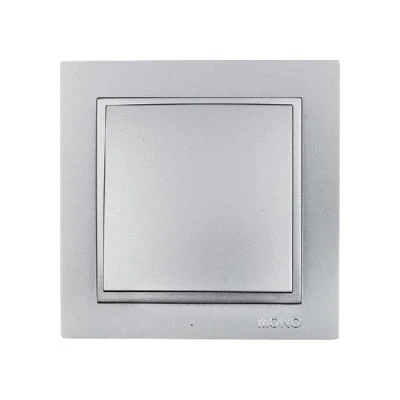 Διακόπτης απλός ασημί Mono Electric σειρά Despina Metallic Διακόπτης απλός ασημί Mono Electric σειρά Despina Metallic