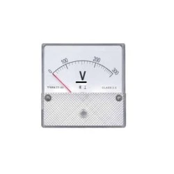 Αναλογικό βολτόμετρο TC8020 πόρτας-πινάκων DC από 0 έως 20VDC 80x80mm