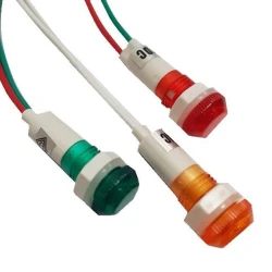 Ενδεικτική λυχνία πόρτας πίνακος 12V DC Φ10mm κόκκινη με ροζέτα Φ12 & καλώδιο PR212R Xindali Ενδεικτική λυχνία πόρτας πίνακος 12V DC Φ10mm κόκκινη με ροζέτα Φ12 & καλώδιο PR212R Xindali
