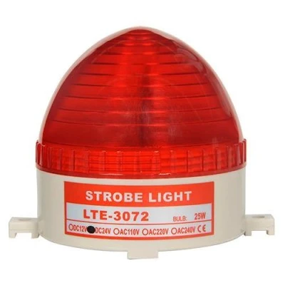 Φανός στατικός LED 10W 24VDC κόκκινος 103mm LTE5072 Φανός στατικός LED 10W 24VDC κόκκινος 103mm LTE5072