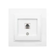 Πρίζα τηλεφώνου RJ11623JK Mono Electric λευκό σειρά Despina