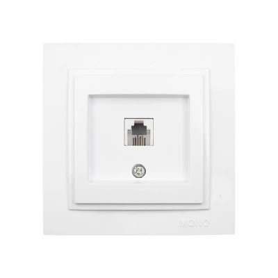 Πρίζα τηλεφώνου RJ11623JK Mono Electric λευκό σειρά Despina Πρίζα τηλεφώνου RJ11623JK Mono Electric λευκό σειρά Despina
