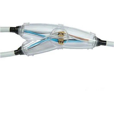 Μούφα ρητίνης GCY180P 183x49 IP68 από πολυουρεθάνη κατάλληλη για καλώδια 4x6-4x6