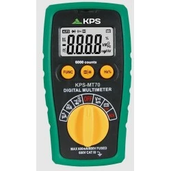 Ψηφιακό πολύμετρο mini TRUE RMS ΜΤ 70 με LCD οθόνη 6000c Dc 600mV έως 600V 200Α ακουστικό έλεγχο συνέχειας και έλεγχο διόδου