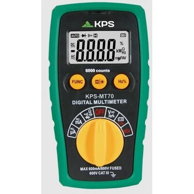 Ψηφιακό πολύμετρο mini TRUE RMS ΜΤ 70 με LCD οθόνη 6000c Dc 600mV έως 600V 200Α ακουστικό έλεγχο συνέχειας και έλεγχο διόδου