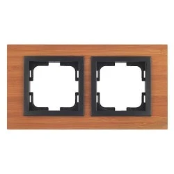Πλαίσιο διπλό style wood μπαμπού Mono Electric οριζόντιας ή κάθετης τοποθέτησης