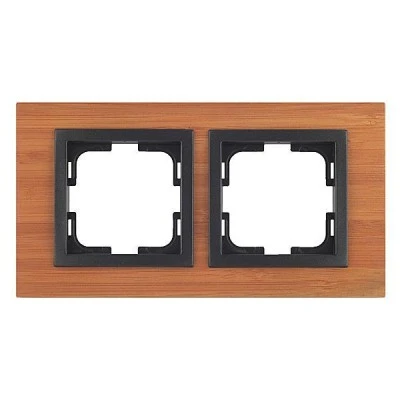 Πλαίσιο διπλό style wood μπαμπού Mono Electric οριζόντιας ή κάθετης τοποθέτησης