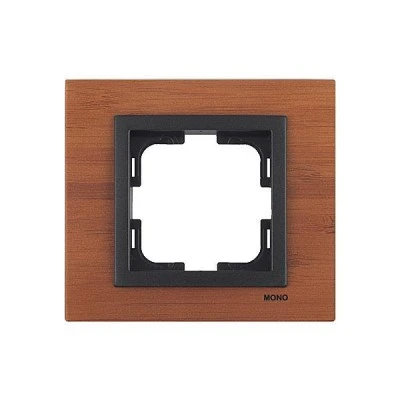 Πλαίσιο μονό μπαμπού Mono Electric Style Wood οριζόντιας και κάθετης τοποθέτησης Πλαίσιο μονό μπαμπού Mono Electric Style Wood οριζόντιας και κάθετης τοποθέτησης