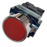 Μπουτόν πόρτας πίνακος μεταλλικό LEY5A-RD 230V Φ22 με LED κόκκινο φωτιζόμενο