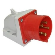 Βιομηχανικός ρευματολήπτης τοίχου PCE 525-6 5x32A (αρσενικό) τριφασικός 400V με IP44