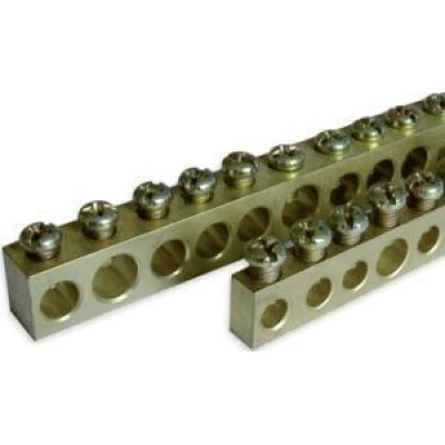 Μπάρα γείωσης γυμνή μήκους 0.5m 6x9mm με 72 οπές
