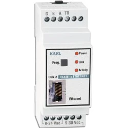 Μετατροπέας KAEL CON 2 RS485 σε ETHERNET για αναλυτές ενέργειας ράγας
