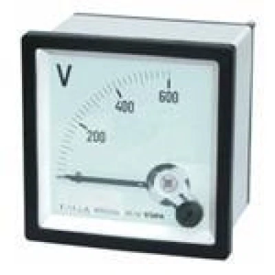 Αναλογικό βολτόμετρο TC7250 πόρτας-πινάκων DC από 0 έως 50VDC 72x72mm