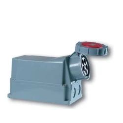 Βιομηχανικός ρευματοδότης τοίχου 5x125Α 3P+N+E (θηλυκό) τριφασικός 400V με IP67 PCE 145-6