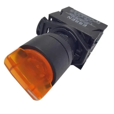 Διακόπτης περιστροφικός SDL16-EKL251 με LED εντολής 0-1 Φ22 φωτιζόμενος κίτρινος ESSEN