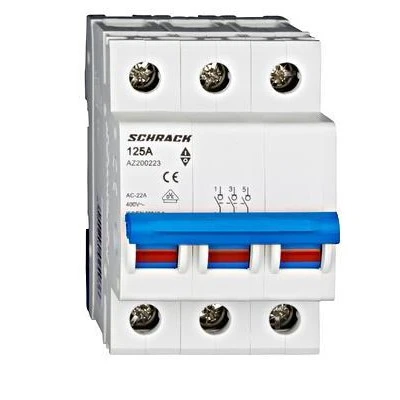 Ραγοδιακόπτης τριπολικός 3P SCHRACK AMPARO 3x125A AZ200223