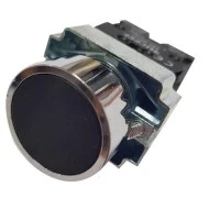 Μπουτόν πόρτας πίνακος μεταλλικό LEY5A-B 230V Φ22 μαύρο
