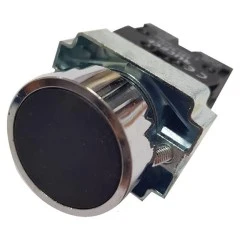 Μπουτόν πόρτας πίνακος μεταλλικό LEY5A-B 230V Φ22 μαύρο