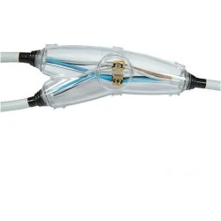Μούφα ρητίνης GCY150P 150x33 IP68 από πολυουρεθάνη κατάλληλη για καλώδια 5x2,5-5x2,5