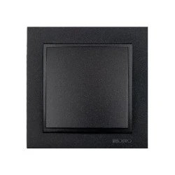 Διακόπτης απλός γραφίτης Mono Electric σειρά Despina Metallic