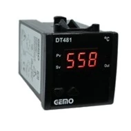 Ψηφιακό θερμόμετρο πίνακα 230VAC GEMO DT 481 για θερμοστοιχείο J από 0 έως 600 °C 48x48x87mm