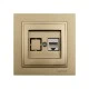 Πρίζα Data RJ45 CAT6 Mono Electric Despina Metallic τιτάνιο