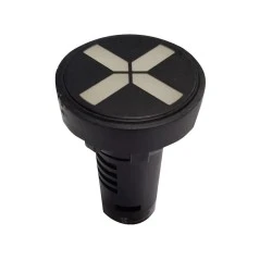 Ενδεικτική λυχνία led 2 χρωμάτων (σταυρός) κόκκινη-πράσινη πόρτας πίνακος 24VAC Φ22mm ND16-22W/G Xin