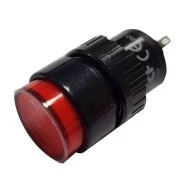 Ενδεικτική λυχνία led LAS1Y-R πόρτας πίνακος 24V Φ16mm κόκκινη Xindali