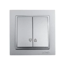 Μπουτόν ρολών Mono Electric ασημί σειρά Despina Metallic