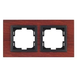 Πλαίσιο διπλό Mono Electric style wood κερασιά οριζόντιας ή κάθετης τοποθέτησης