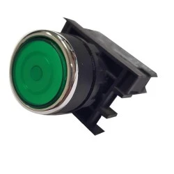 Μπουτόν χωνευτό SDL16-EWL331 πόρτας-πίνακος Φ22 με LED πράσινο φωτιζόμενο 230V ESSEN
