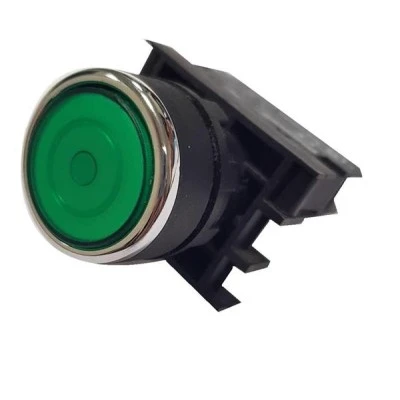 Μπουτόν χωνευτό SDL16-EWL331 πόρτας-πίνακος Φ22 με LED πράσινο φωτιζόμενο 230V ESSEN