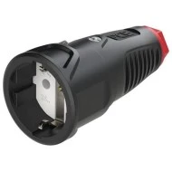 Βιομηχανικό φις σούκο θηλυκό καουτσούκ 16A 250V~ IP44 PCE 2510-S