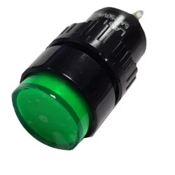 Μπουτόν πόρτας πίνακος Φ16 230V AC LAS1Y-G ME led πράσινο Xindali