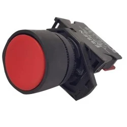 Μπουτόν χωνευτό πόρτας-πίνακος Φ22 SDL16-EA42 230V κόκκινο ESSEN στεγανό IP65