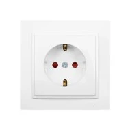 Πρίζα σούκο ασφαλείας λευκή Mono Electric σειρά Despina