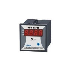 Βολτόμετρο 72x72mm 1Φ 0-500V AC DP3-72-U Τrue RMS