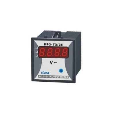 Βολτόμετρο 72x72mm 1Φ 0-500V AC DP3-72-U Τrue RMS