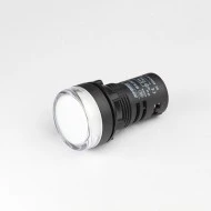 Ενδεικτική λυχνία με led πόρτας πίνακος 24V AC/DC Φ22mm pure white IP65 τύπος AD22-22W Xindali